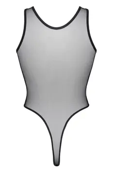 schwarzer Body ouvert LXAbril001 - XXL