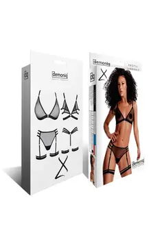 schwarzes Set LXAdora001 - XXL