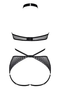 schwarzer Body ouvert LXReyna001 - XXL