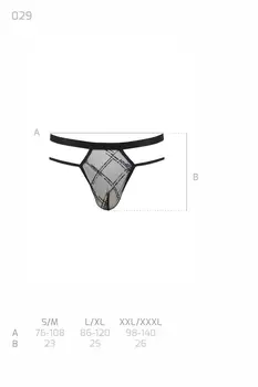 schwarzer Männer String 029 - 2XL/3XL