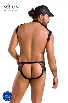 schwarzes Harness Set 038 - 2XL/3XL