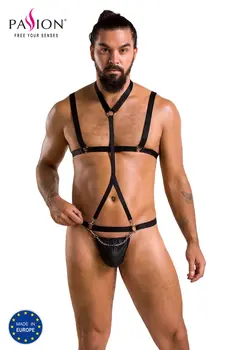 schwarzes Harness Set 039 - 2XL/3XL