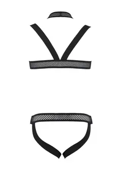 schwarzes Harness Set 043 - 2XL/3XL