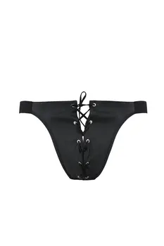 schwarzer Kunstleder Jockstrap 044 - 2XL/3XL