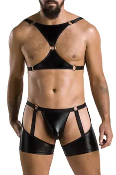 2-teilgies Herren Set 047 schwarz - 2XL/3XL