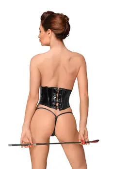 PVC Korsett mit Schnürung F193 - XXL