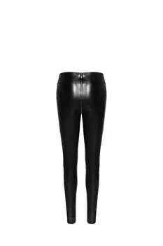 F274 Snake Wetlook Leggings mit Reißverschluss - 3XL