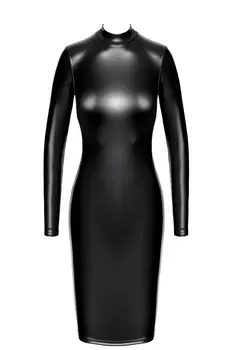 F371 Luxuria Crystal Sheer Midi Dress - 3XL