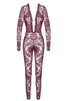 F382 Kink Royal Catsuit red - 3XL
