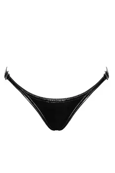 P014 Dominae PVC panty with silver clasp - 3XL