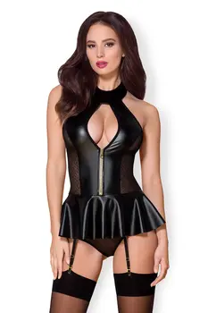 859-COR-1 Corsage schwarz - L/XL
