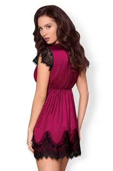 861-PEI-5 Peignoir magenta - L/XL