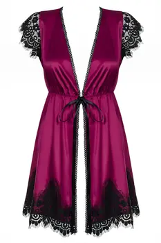 861-PEI-5 Peignoir magenta - L/XL