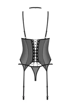 Strapshemd Set Donarella schwarz - XL/2XL