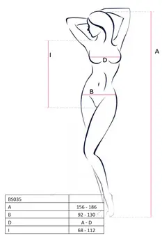 pinker ouvert Body BS035 - S/M