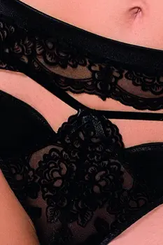 schwarzes dreiteiliges Set Tonya - XXL/XXXL