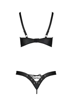 schwarzer Kunstleder Bikini PA596177 - 2XL/3XL