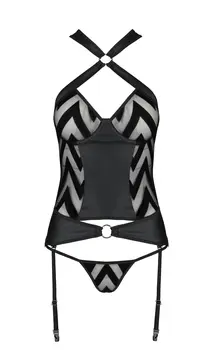 schwarzes Corset PA596207 - 2XL/3XL