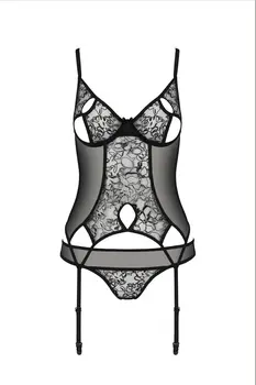 schwarzes Corset PA596615 - 2XL/3XL