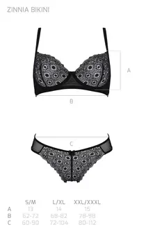 schwarzer Bikini PA596654 - 2XL/3XL