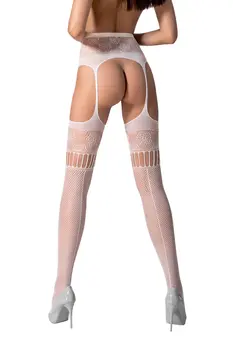ouvert Strumpfhose S030 weiß - S/M