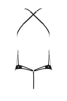 schwarzer Body ouvert PA596868 - 2XL/3XL