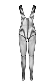 schwarzer ouvert Bodystocking BS103 - S/L