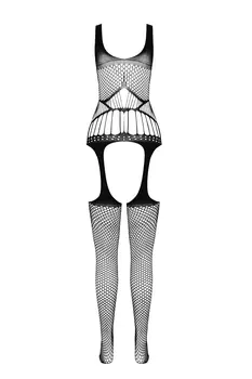 schwarzer ouvert Bodystocking BS106 - S/L