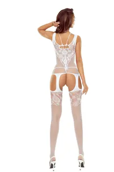 weißer ouvert Bodystocking BS121 - S/L