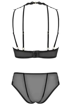 171818 Set aus Bügel-BH mit Stickerei und Panty - XL (BH 75E/80D & Panty 42)