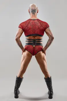 Harness T-Shirt RERodrigo001 schwarz/rot - 2XL