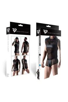 Kapuzen-Shirt TSH005 schwarz - XXL