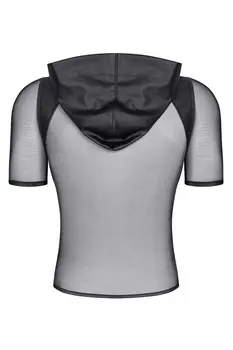 Herren Kaputzen T-Shirt RMIvo001 schwarz - 2XL