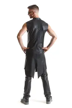 halblanger Herren Mantel RMMarco001 schwarz - XXL