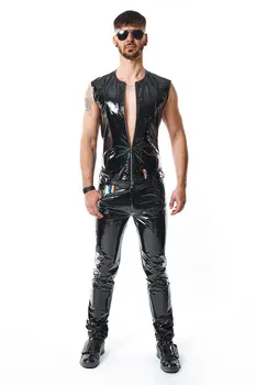 PVC Herren Weste RMTaddeoRBW schwarz - 2XL