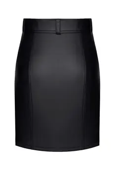 schwarzer Damen-Rock TDLeonore001 - 2XL