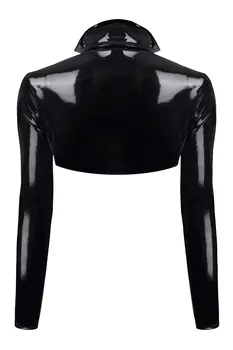 schwarze kurze Jacke TDNele001 - 2XL