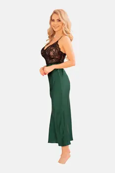 grün/schwarzes langes Kleid KA922513 - 2XL