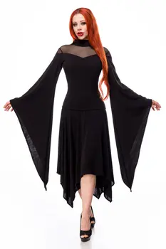 Kleid mit Netzeinsatz 90521 - 4XL