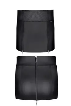 kurzer Rock BOJorge001 schwarz - 2XL