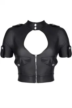schwarzes Damen-Top BREnrica001 - XXL