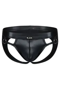 schwarzer Wetlook Jockstrap BL4CK02 - XL