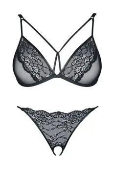schwarzes Set Gabrielle - XXL