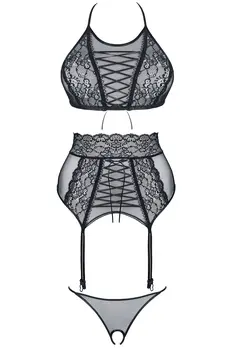 schwarzes Set Vanda - XXL