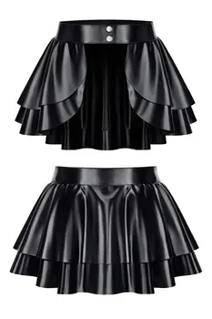 schwarzer Damen-Rock DDTina001 - 2XL