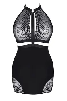 schwarzes Minikleid LXManuela001 - L