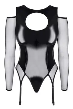 schwarzer Straps-Body TDTrude001 - 2XL