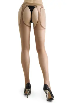 offene Strumpfhose Gina nature T7