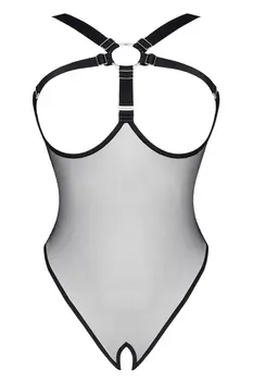 schwarzer Body ouvert LXAbril001 - XXL