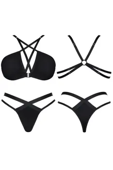 schwarzes Set LXCasilda001 - XXL